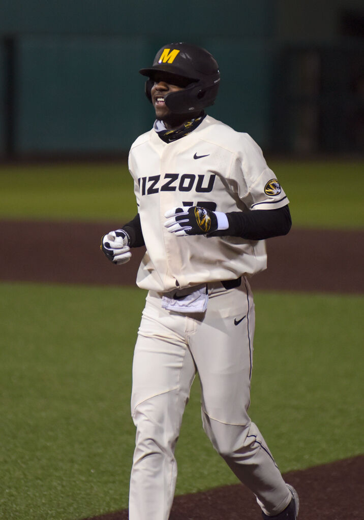 Joshua Day gets a base hit